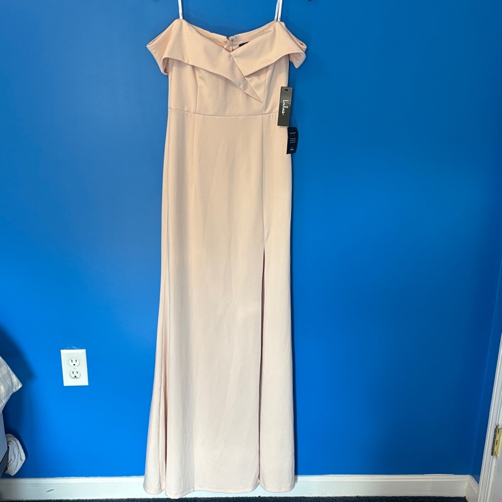 Lulu's Strapless Blush Pink Dress